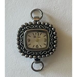 Geneva Quartz‎ Watch Women Face Silver Tone Cloisonne Bracelet Style Read